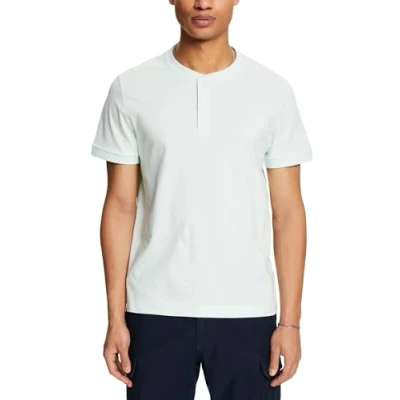 Image of ESPRIT Men&#039;s 024ee2k316 T Shirt, 390/Light Aqua Green, S