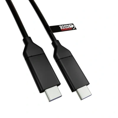 Image of rhinocables USB Type C Male to cable, 10Gbps USC/USB Lead For Charging and Data Devices Including Samsung, MacBook, Huawei, Xiaomi, Google Pixel etc… (2m)