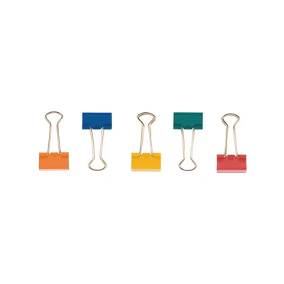 Image of Q Connect Foldback Clip 24mm Assorted (Pack of 10) Ref KF03652