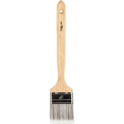 Image of Axus Decor Awkward Reach Paint Brush (Grey Color) 3&quot;/75mm For Behind Radiators, Pipes, and Other Hard to access Areas, Eco friendly Natural Bamboo Handles, Anti Rust Stainless Steel