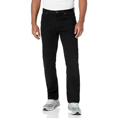 Image of Wrangler Authentics Men&#039;s Big &amp; Tall Classic Regular fit Jean, Black, 52W x 30L