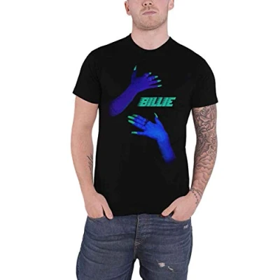 Image of Paradiso Clothing Billie Eilish HUG Print Tshirt, Women&#039;s, Size: Medium, Black