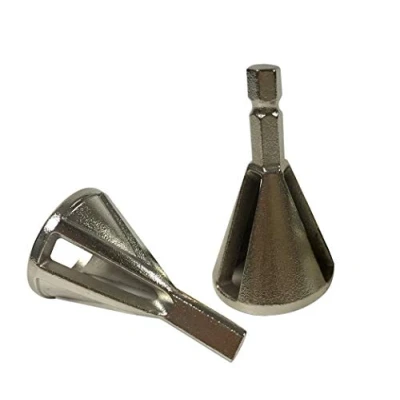 Image of 2 PCS HSS Deburring External Chamfer Remove Burr Tools for Drill Bit Eliminate Damaged Extractor Fits Size 8 32 Bolts,(silver)