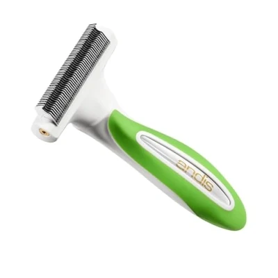 Image of Andis Premium Fine Tooth Deshedding Rake Green