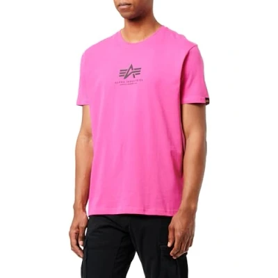 Image of Alpha Industries Basic T ML Shirt for Men, Magenta, XS