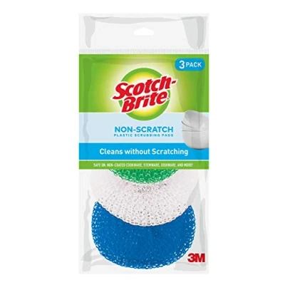 Image of 3m Scotch Brite Multi Purpose Plastic Scrubbing Pads 215FW