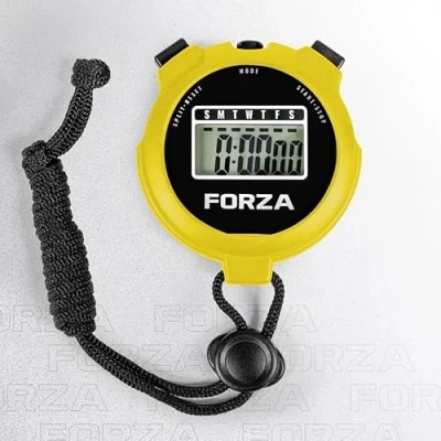 Image of FORZA Stopwatch Multi Functional Sports Timer for Coaches, Athletes and Schools with Water Resistant, Easy to Read Display Choose Your Colour! (Yellow, Pack of 10)