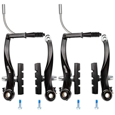 Image of RUJOI Bike Brakes Set,Mountain V Type,V Brake Replacement Set for MTB, Road Bike,BMX,E Black (2 Pack)
