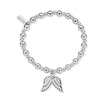 Image of ChloBo Silver Mini Angel Wings Bracelet