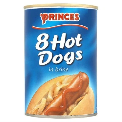 Image of Princes 8 Hot Dogs in Brine 400g Case of 12