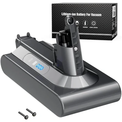 Image of Replacement Battery for Dyson V10 Morpilot 5000mAh Compatible with Animal Absolute Motorhead Fluffy Cordless Vacuum Cleaner Handheld