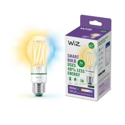 Image of WiZ Ultra Efficient Smart LED Lamp, E27, Energy Efficiency Class A, Saving, Automation and Control via App/Voice WLAN