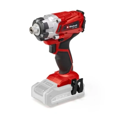 Image of Einhell Power X Change 140Nm Cordless Impact Driver 18V, 2300 RPM, 1/4&quot; Hex Bit Mount, LED Light TE CI 18/1 Li Solo Battery Powered Drill (Battery Not Included), Red