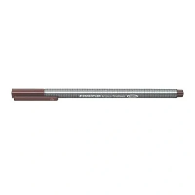 Image of Staedtler Pack of 3 Triplus Fineliner Pens Line 0.3 mm, Van Dyke Brown