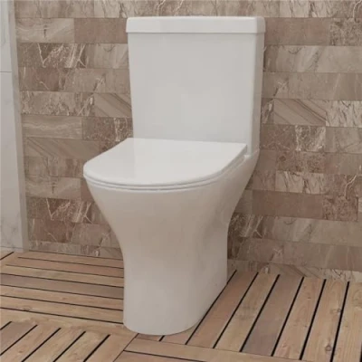 Image of Huibathroom Bathroom Close Coupled Toilet Soft Seat WC Pan Cisterm