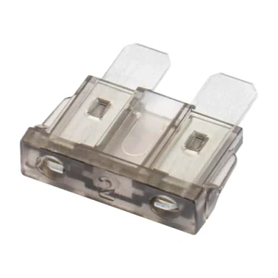 Image of Heschen Standard Blade Fuse ATC 2 Auto Assorted Car Truck 2A Grey Pack of 25