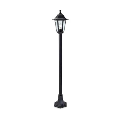 Image of Firstlight 1 x E27 60 Watt IP44 Malmo Lantern Post, Black Resin