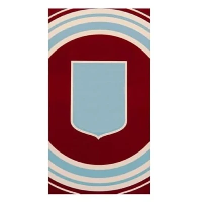 Image of Aston Villa F.C. Towel PL Official Merchandise, Multicolor, Approx 140cm x 70cm (55in 28in)