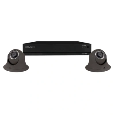 Image of ESP 4 Channel Full HD 500GB CCTV System, 2 Grey Dome Cameras