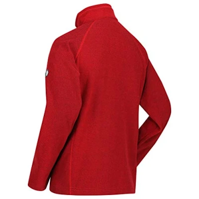 Image of Regatta Mens Kenger 1/2 Zip Honeycomb Fleece Pullover Red XL
