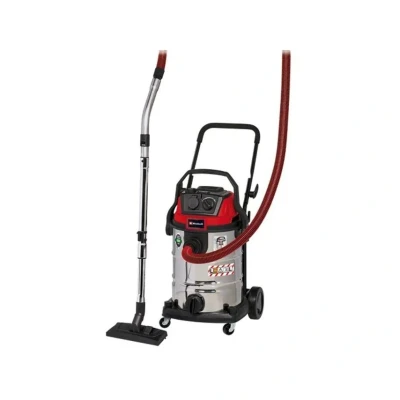 Image of Einhell Wet and Dry Vacuum Cleaner 1500W, 30L Stainless Steel Cylinder, Power Take Off TE VC 2230 SACL with Blow Function for Car, Garage, Workshop or Home