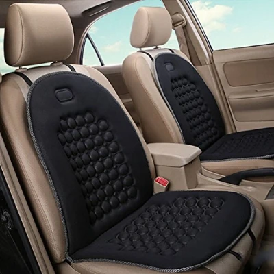 Image of HomDSim Spherical Massage Car Seat Cushions Universal Covers Cushion Chair Massaging Padded Cover (Black 2 Pack)