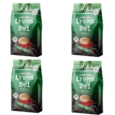 Image of Lyons 2 In 1 Instant Coffee 24 Sachets