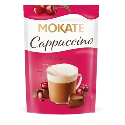 Image of Mokate Cappuccino in Chocolate with Cherry Taste without Oils and Preservatives 110g