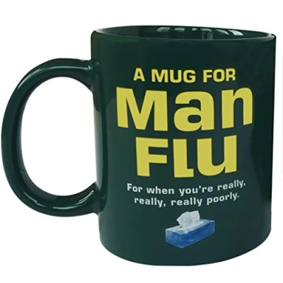 Image of Spencer &amp; Fleetwood Man Flu Mug, Ceramic, Green, 10 Count (Pack of 1)