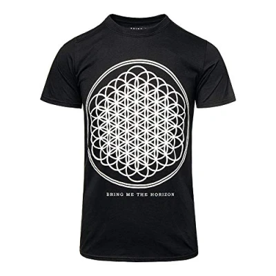 Image of Rockoff Trade Men&#039;s Bring Me the Horizon Sempiternal Tour with Back Printing T Shirt, Black (Black Black), Large (Manufacturer Size:Large)