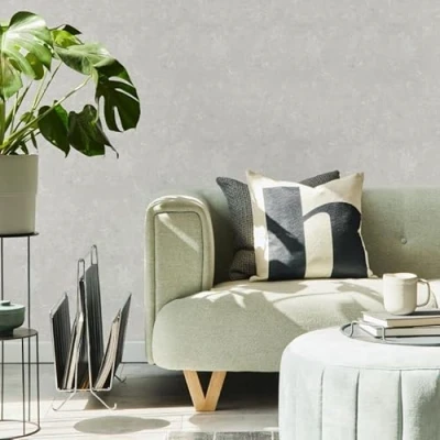 Image of Superfresco Easy Off White Textured Organics Plain Wallpaper
