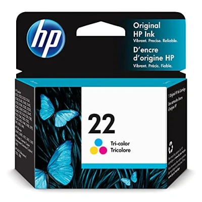 Image of HP 22 Print cartridge 1 x colour (cyan, magenta, yellow)