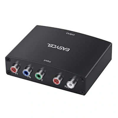 Image of EASYCEL Component to HDMI Converter, RGB YPbPr Converter Supports 1080P Video Audio Adapter for DVD/PSP/Xbox 360/ PS2/ NGC New HDTV, Monitor or Projector
