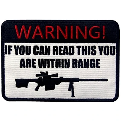 Image of If You Can Read This are Within Range Patch Tactical Military Morale Applique Fastener Hook &amp; Loop Emblem