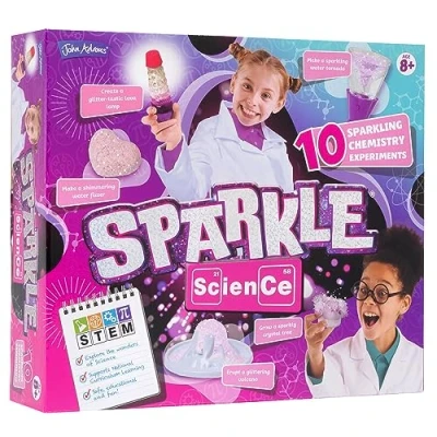 Image of John Adams Sparkle Science: 10 Sparkly Chemistry Experiments Kids Science STEM/STEAM Ages 8+