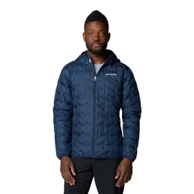 Image of Columbia Delta RIDGE II Hooded Jacket Down jacket, Men&#039;s, Size: Large, Collegiate navy