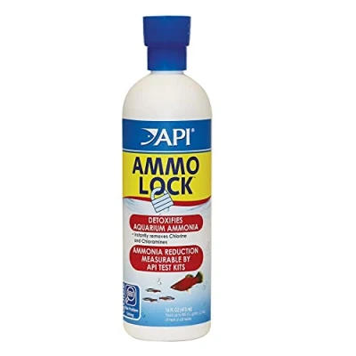 Image of API AMMO LOCK Freshwater and Saltwater Aquarium Ammonia Detoxifier 473 ml Bottle,473 (Pack of 1)