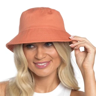 Image of Undercover Ladies Cotton Bucket Hat GL1116 Orange M/L