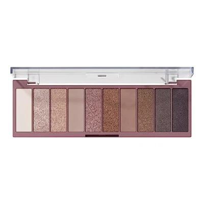 Image of e.l.f. Perfect 10 Eyeshadow Palette, Ten Ultra pigmented Shimmer &amp; Matte Shades, Vegan Cruelty free, Nude Rose Gold (Packaging May Vary)