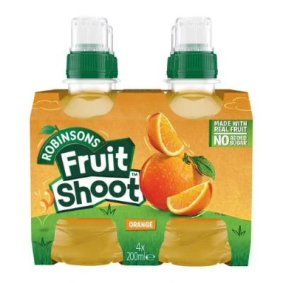Image of Fruit Shoot Orange, 4 x 200ml