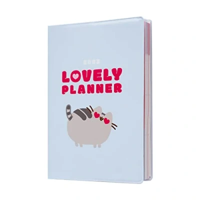 Image of Grupo Erik Pusheen Purrfect Love Collection A6 2023 Week To View Diary December 2022 Weekly Planner With Stickers And Pocket Gifts