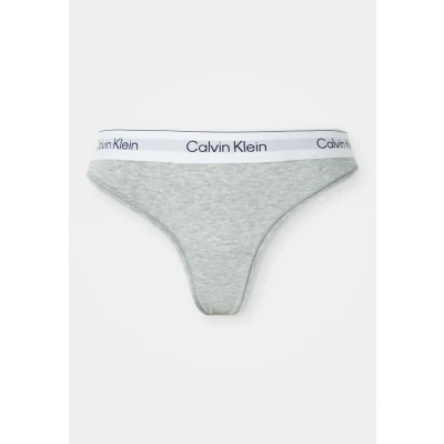 Image of Calvin Klein Underwear Thong ICON Thong, Women&#039;s, Size: Small, Grey heather
