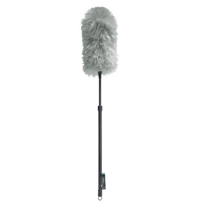Image of JVL 20 047GY Synthetic Static Duster with Extendable Pole, Turquoise/Grey