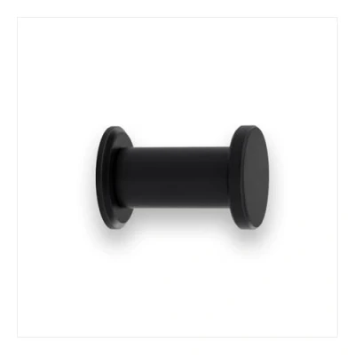 Image of EVI Herrajes Bathroom Hanger Stainless Steel Wall Black Lacquered for Hanging Clothes, Coats or Towels Towel Rack with Invisible Screw 190CBNG