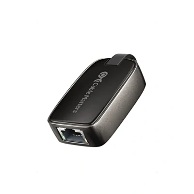 Image of Cable Matters Foldable USB C to Ethernet Adapter Gigabit, Portable Adapter, Thunderbolt with 10/100/1000 Mbps Network 4/3, USB4 Compatible