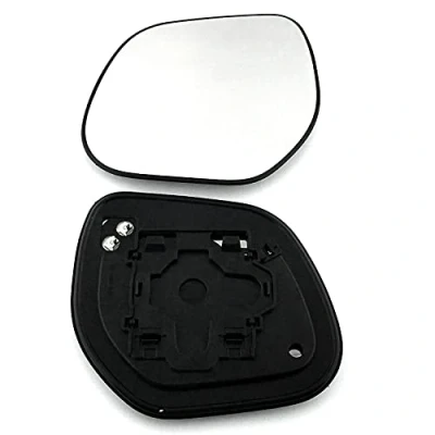 Image of Clip on Heated Base Convex Wing Mirror Glass fits Mitsubishi ASX 2010 to Aug 2013 Left Passenger Side