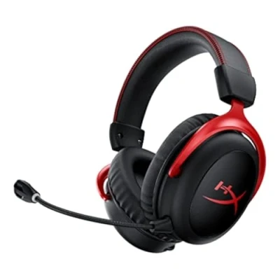 Image of HyperX Cloud II Wireless Gaming Headset for PC, PS5, PS4, Long Lasting Battery Up to 30 Hours, DTS® Headphone:X®Spatial Audio, Memory Foam, Detachable Noise Cancelling Microphone with Mic Monitoring