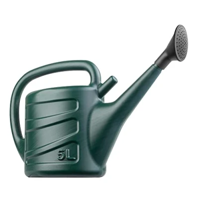 Image of Hardys 5L Green Rose Watering Can Outdoor &amp; Indoor with Detachable Sprinkler Head, Long Spout Water for Houseplant Garden Plants