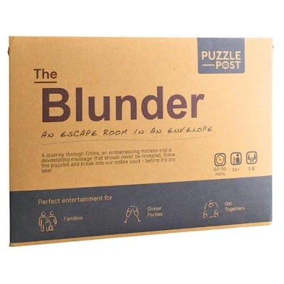 Image of Unique Escape Room In An Envelope Great For Groups Families &amp; Friends Perfect Games Night A Box Puzzle Mystery Game The Blunder
