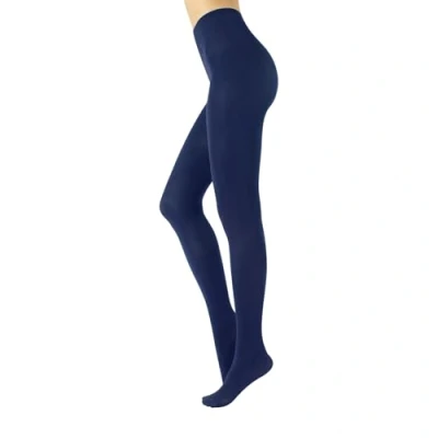 Image of CALZITALY Cotton Thick Tights, Daily Use Warm Winter Tights Beige, Burgundy, Black, Blue, Brown, Green, Violet S/M, L/XL 100 DEN Made in Italy